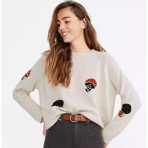 Nwt Madewell Mushroom Intarsia Pullover 